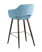 Стул барный Саймон велюр пыльно-голубой (Стул барный Саймон пыльно-голубой)