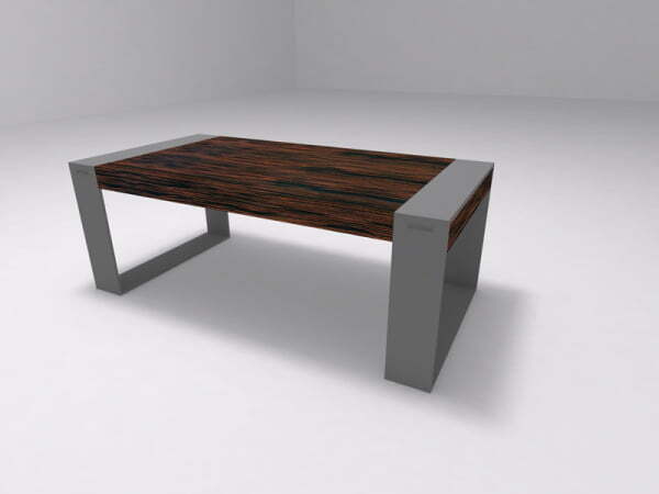 Стол журнальный Brix BR.00.34 1200x600x450 (Бежевый (акрил)Серый)