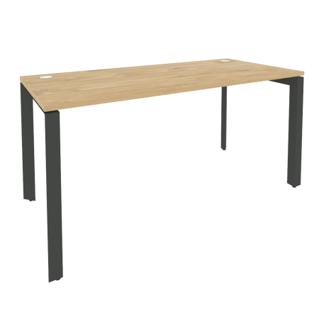 Стол рабочий на П-образном м/к Onix O.MP-SP-4.7 1580x720x750 (Тиквуд Светлый/Черный металл)