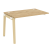 Наборный элемент рабочей станции на деревянных опорах Onix Wood OW.1.NRS-2.8 1180x800x750 (Тиквуд Светлый/Дуб Темный)