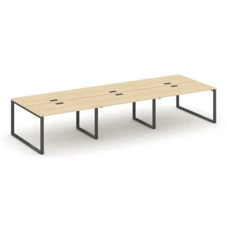 Рабочая станция 2-х сторонняя SN-6O.DRS-083 (4140х1632х750) (Акация Лорка/Металл Антрацит)
