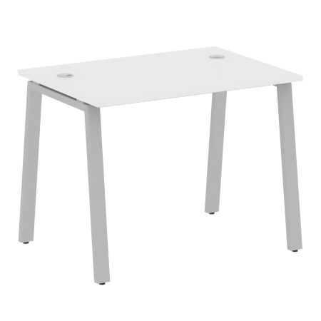 Стол письменный Metal System Style БА.СП-1 1000x720x750 (Белый/Серый металл)
