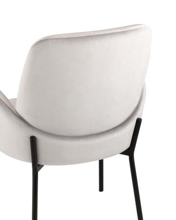 Стул Дивора велюр светло-розовый со светло-серой спинкой (Стул Дивора светло-розовый, светло-серый)