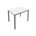 Стол письменный на металлокаркасе Slim С.СП-3 980x720x750 (Серый/Антрацит металл)