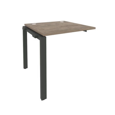 Наборный элемент рабочей станции на П-образном м/к Onix O.MP-1.NRS-0.8 780x800x750 (Тиквуд Темный/Черный металл)