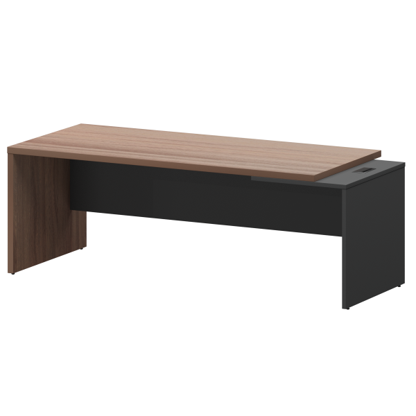 Стол руководителя правый Кортез KZ-22R 2200x900x750 (Темный шимо/Графит)