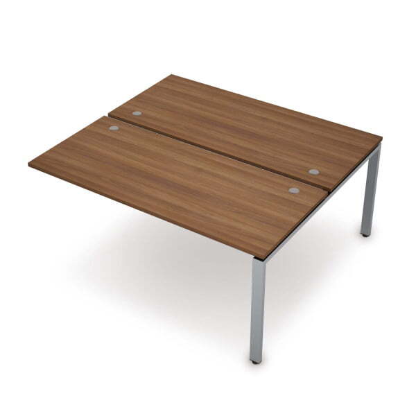 6МБК.6277 Бенч-система на 2 рабочих места, конечный модуль (1000x1435x750) (Шамони темный/Алюминий матовый)