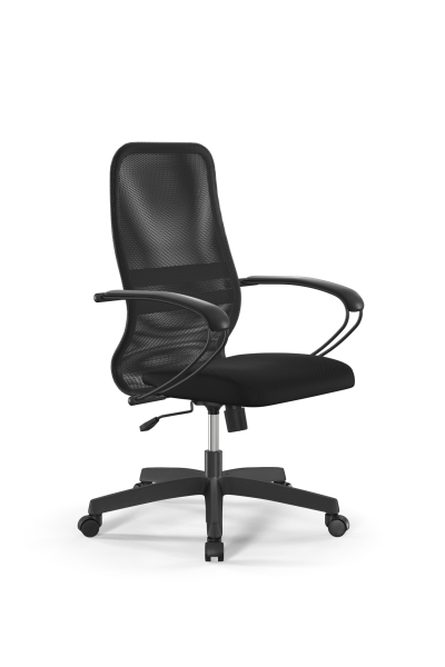 Кресло для руководителя Метта Sit 8 B2-8K - X1+UMF(X1) /Uh00/Wh00/K1bL(M09.B02.G15.W01) (Темно-серый | Черный)