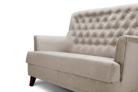 Диван 2-местный Caprize (1620x790x1000) Кремовый (Кремовый)