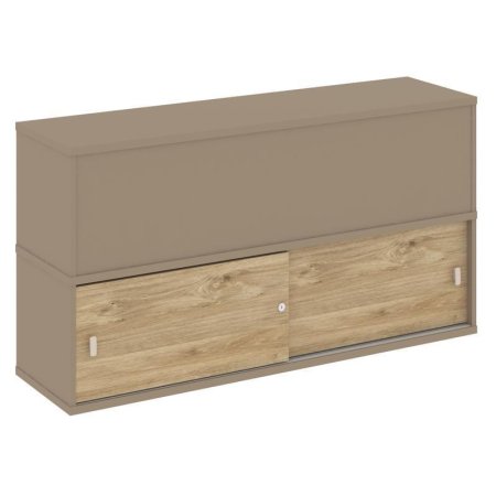 Надставка на 2 тумбы высокая ES.NV-3.1 (1500х410х795) (Латте/Тиквуд Светлый)