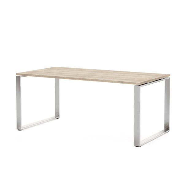 ROTONDA Стол для руководителя L180 (Дуб светлый/Хром металл)
