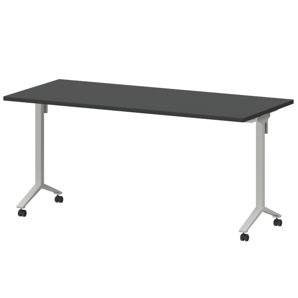 Стол мобильный складной Моби МБ25-160.70 1600x700x750 (Графит/Белый)