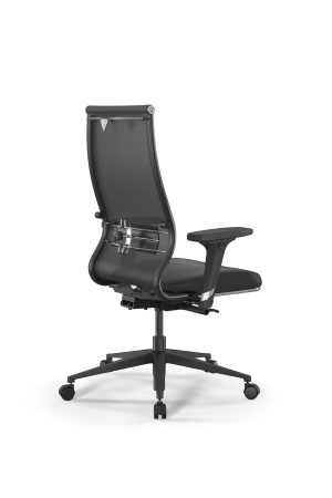 Кресло для руководителя Метта SynchroSit 10 B2-163D - T+Extra /Km00/Wm12/D02P(M24.B11.G19.W02) (Серый | Черный)