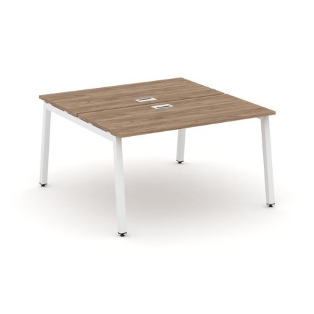 Рабочая станция 2-х сторонняя SN-5A.DRS-011 (980х1432х750) (Дуб Табак/Металл Белый)