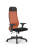 Кресло для руководителя Метта Sit 10 B1-111D - X2+UMF(X1) /Ub00/Wh00/D02P(M09.B02.G15.W01) (Черный | Оранжевый)