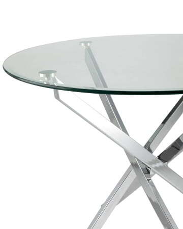 Стол Hydra D90 (Стол обеденный Гидра прозрачный)