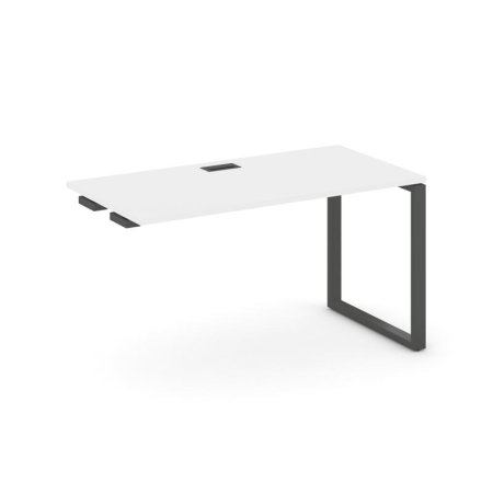 Стол-приставка к опорным элементам SN-6O.OPRS-014 (1580х700х750) (Белый/Металл Антрацит)