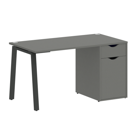 Стол письменный VR.SP-3-138.1.A 1380x720x750 (Металлик/Антрацит Металл)