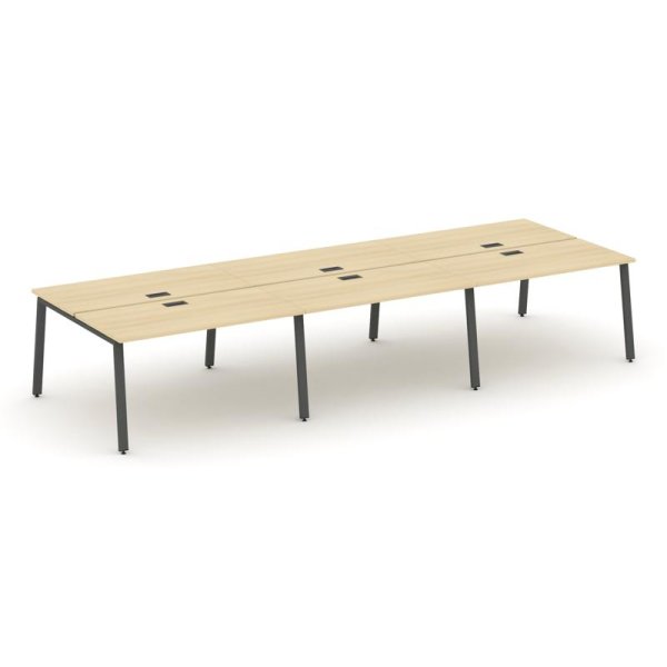 Рабочая станция 2-х сторонняя SN-6A.DRS-084 (4740х1632х750) (Акация Лорка/Металл Антрацит)