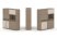 Тумба двойная + высокая надставка ES.NB.2V-32 (1500х410х1520) (Латте/Тиквуд Светлый)