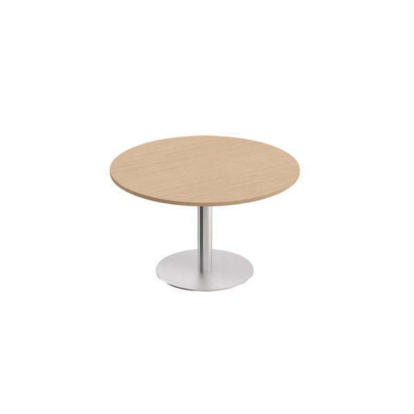 Стол для переговоров круглый на опоре-колонне Reventon МЕ 141 1100x1100x739 (Зебрано песочный)