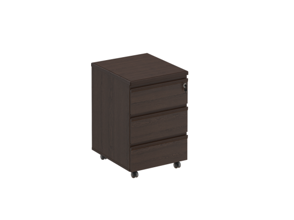 Тумба выкатная 3-ящичная с центральным замком Mark МК 213 450x510x660 (Дуб валенсия)