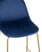 Стул полубарный Валенсия велюр синий золотые ножки (Стул полубарный Валенсия синий)