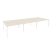 Рабочая станция на П-образном м/к Onix O.MP-D.RS-6.3.8 4140x1635x750 (Тиквуд Темный/Белый Металл)