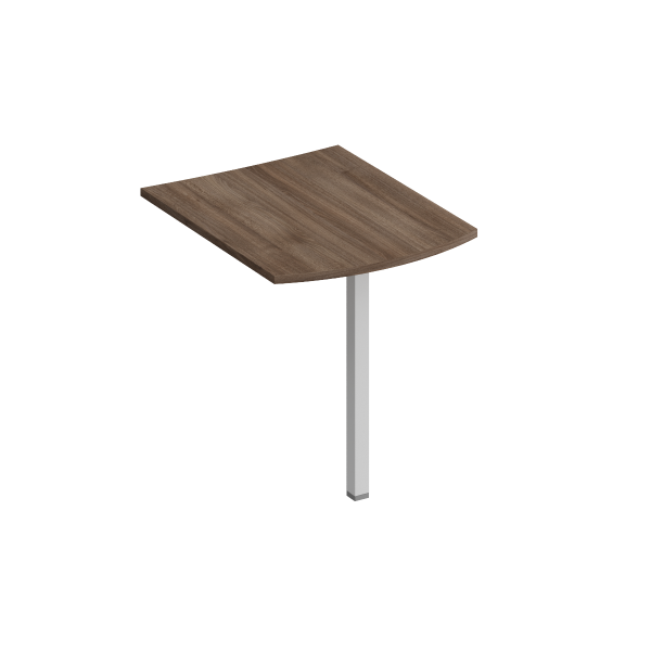 Брифинг-приставка фронтальная с опорой КФ Комфорт КФ К.1220 870x700x750 (Дуб шамони темныйСерый)