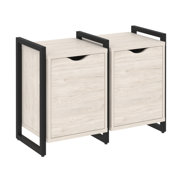 Тумба на регулируемых опорах наборная VR.L-TN-2.O 970x460x719 (Денвер Светлый/Черный металл)