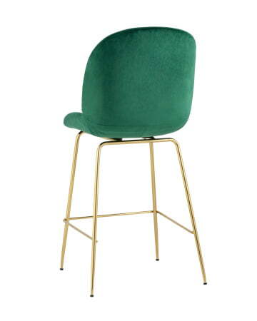 Стул полубарный Beetle со спинкой изумрудный (Стул полубарный Турин изумрудный)
