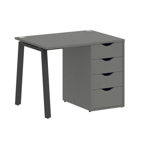 Стол письменный VR.SP-3-98.4.A 980x720x750 (Металлик/Антрацит Металл)