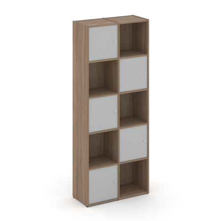 Стеллаж Locker Plus LK.K-008 798x350x1983 (Дуб Аризона | Серый)