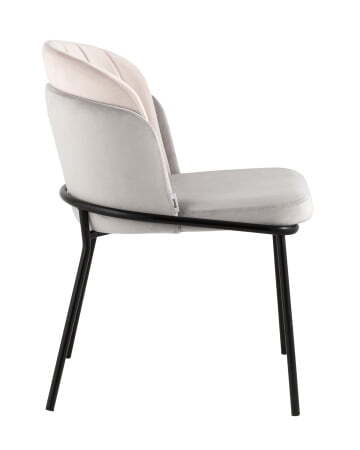 Стул Дабл велюр серый с розовой вставкой (Стул Дабл серый, розовый)