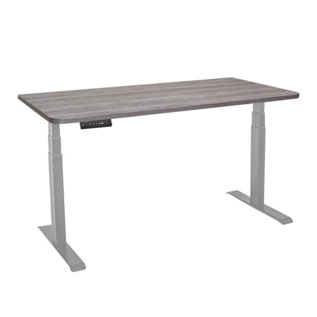 Стол c электроприводом LA-T33-2A3 (1400x700x625-1275) (Серо-бежевый дуб | Серый)