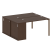 Рабочая станция с опорным шкафом-купе Metal System Style БП.РС-СШК-1.2 1610x1475x750 (Дуб Наварра/Серый металл)