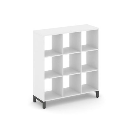 Каркас стеллажа 3 яруса SN.KS-330 (1121х400х1248) (Белый/Металл Антрацит)