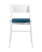 Стул ODEN WHITE синий 2 шт, (Стул Oden Wood синий)