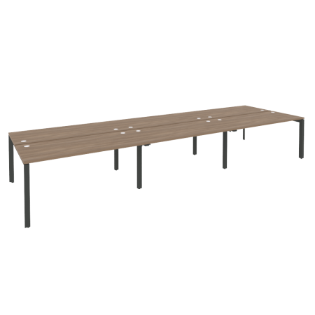 Рабочая станция на П-образном м/к Onix O.MP-D.RS-6.4.7 4740x1475x750 (Дуб Аризона/Черный металл)