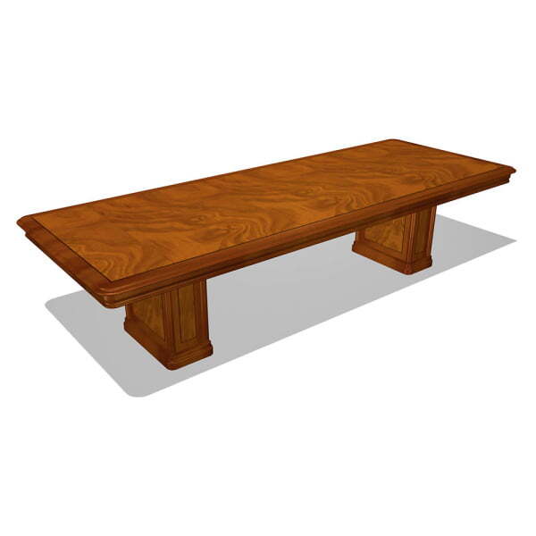 Стол для совещания прямоугольный Art&Moble 01132 2500x1200x750 (Шпон корня оливы)