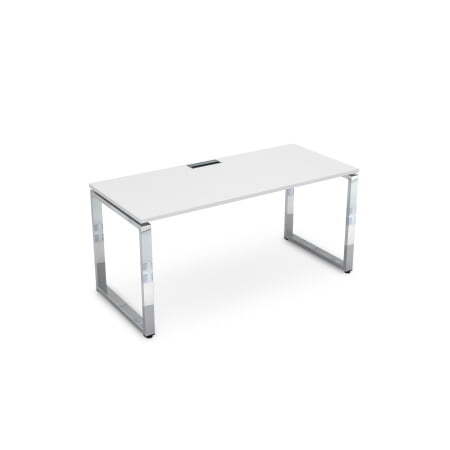 Стол рабочий Gloss line НСР-О.005.1 1800x800x750 (Белый премиумХром)