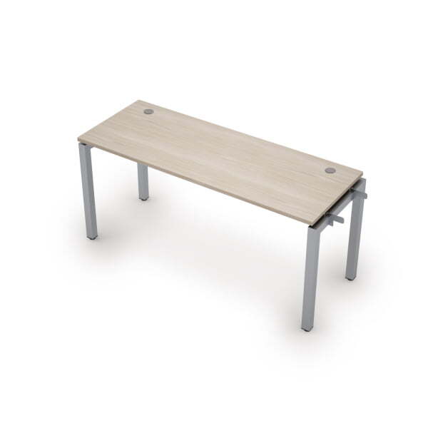 6МБН.5164  Линейная бенч-система, начальный модуль (1600x600x750) (Шамони светлый/Алюминий матовый)