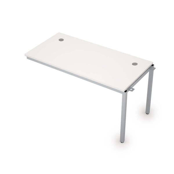 6МБС.179 Линейные бенч-системы, средний модуль (1400x700x750) (Белый/Алюминий матовый)