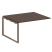 Проходной наборный элемент переговорного стола Metal System Style БО.ППРГ-3 1400x1235x750 (Дуб Наварра/Серый металл)