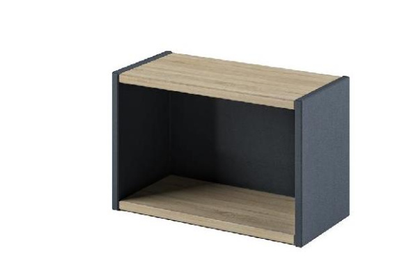 Полка навесная Инновация I-046 600х290х386 (Дуб сонома/Антрацит)