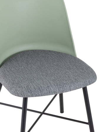 Стул Shell серо-зеленый (Стул пластиковый Shell серо-зеленый)