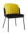 Стул Дабл велюр черный с желтой вставкой (Стул Дабл черный, желтый)