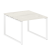 Переговорный стол 1 столешница Metal System Style БО.ПРГ-1.1 1000x1235x750 (Дуб Наварра/Серый металл)