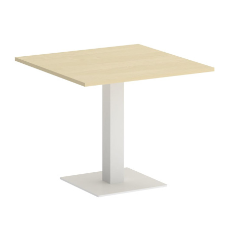Стол квадратный VR.SP-5-90.2 900x900x750 (Клен/Белый Металл)