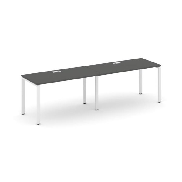 Рабочая станция 1 сторонняя SN-6P.ORS-021 (1960х800х750) (Антрацит/Металл Белый)